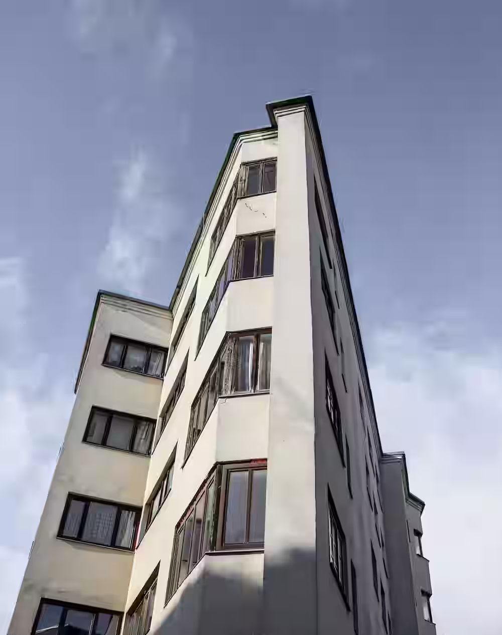 Modern apartment building
